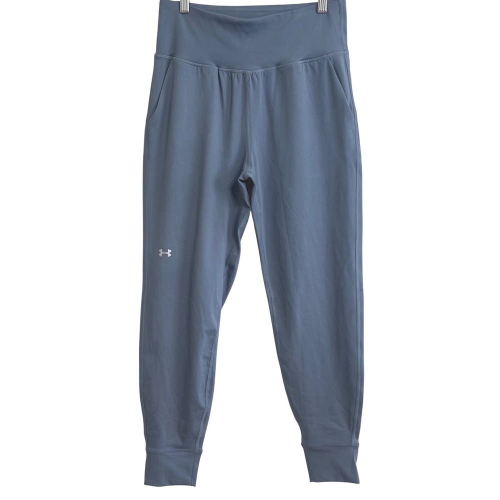 NWT $75 Under Armour Women's M Meridian Joggers Slate Blue Grey High Rise Gym